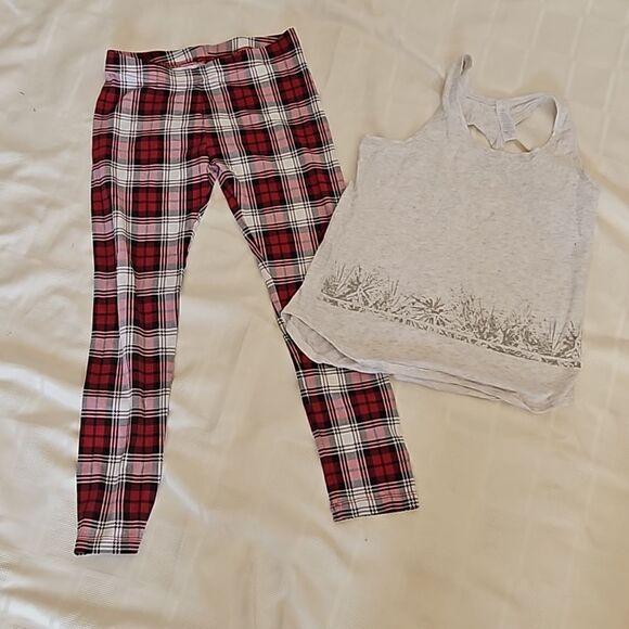 Joe Fresh Girl's Bundle T-shirt, Pajama & Swim Cover-Up M/S Gray/ Red - Picture 9 of 16